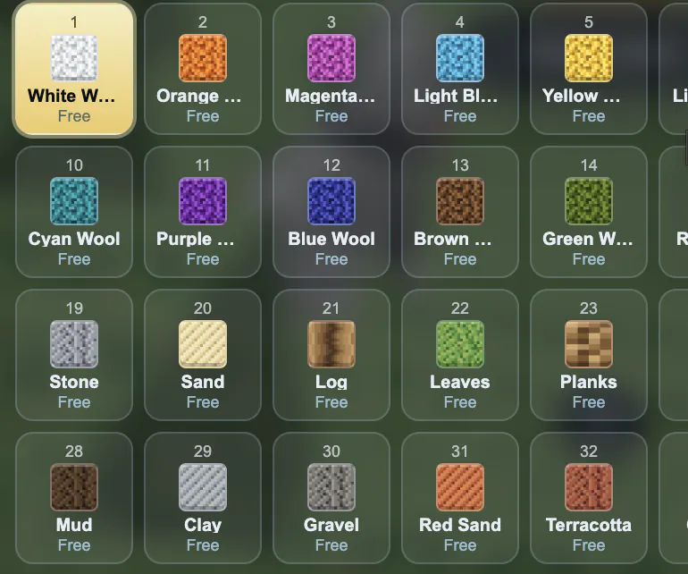 Augmego block inventory and building gameplay
